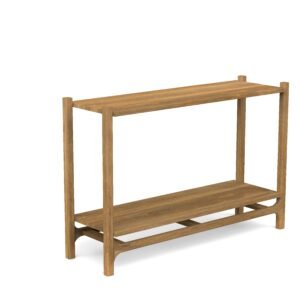 Minimalist Wooden Console Table with Open Shelf