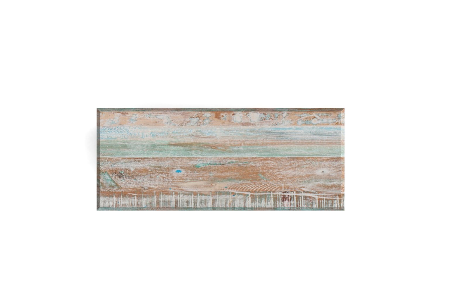 Rustic Coastal Solid Wood Console Table with Shelf - Image 5