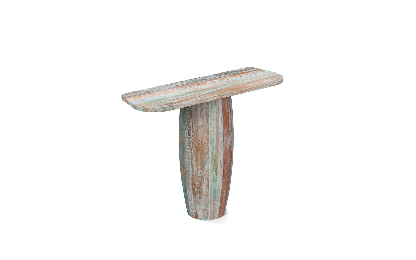 Coastal Pedestal Console Table