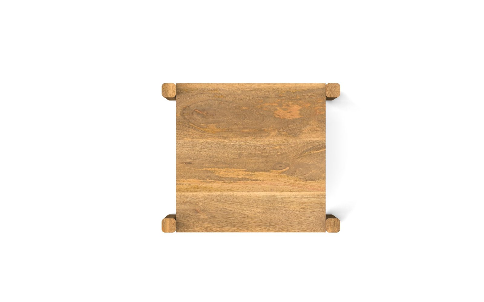 Modern Solid Wood 2-Tier Side Table - Image 4